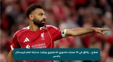 صلاح.. يتألق في 14 مباراة بالدوري الإنجليزي ويثبت جدارته أمام كريستال بالاس